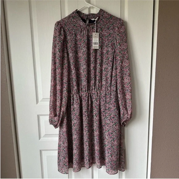 NWT Boden High Neck Flippy Floral Mini Dress - Picture 5 of 8